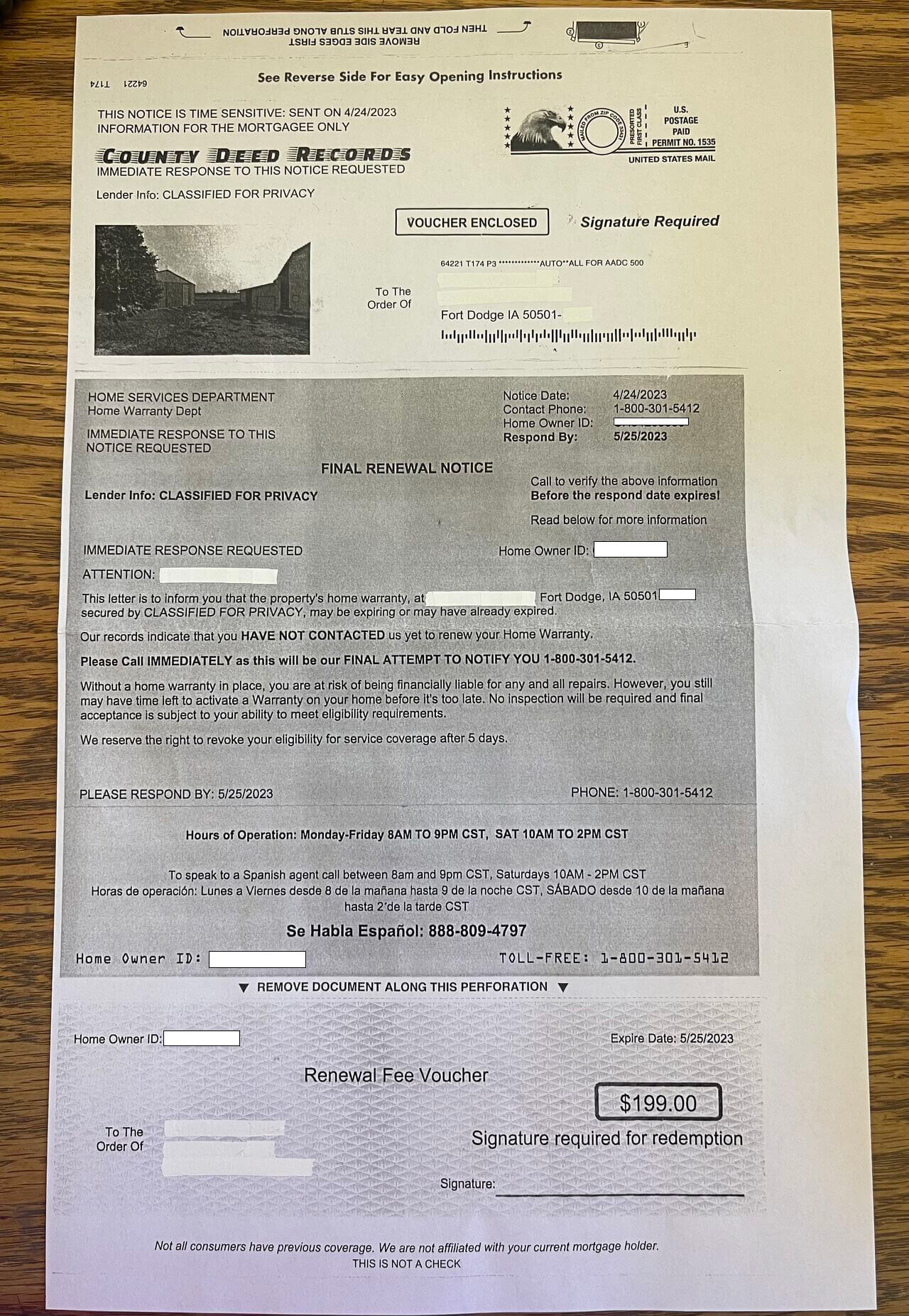 Full Deed Scam Warning