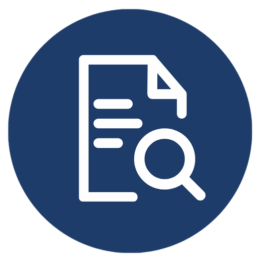 Blue Solid Search Icon